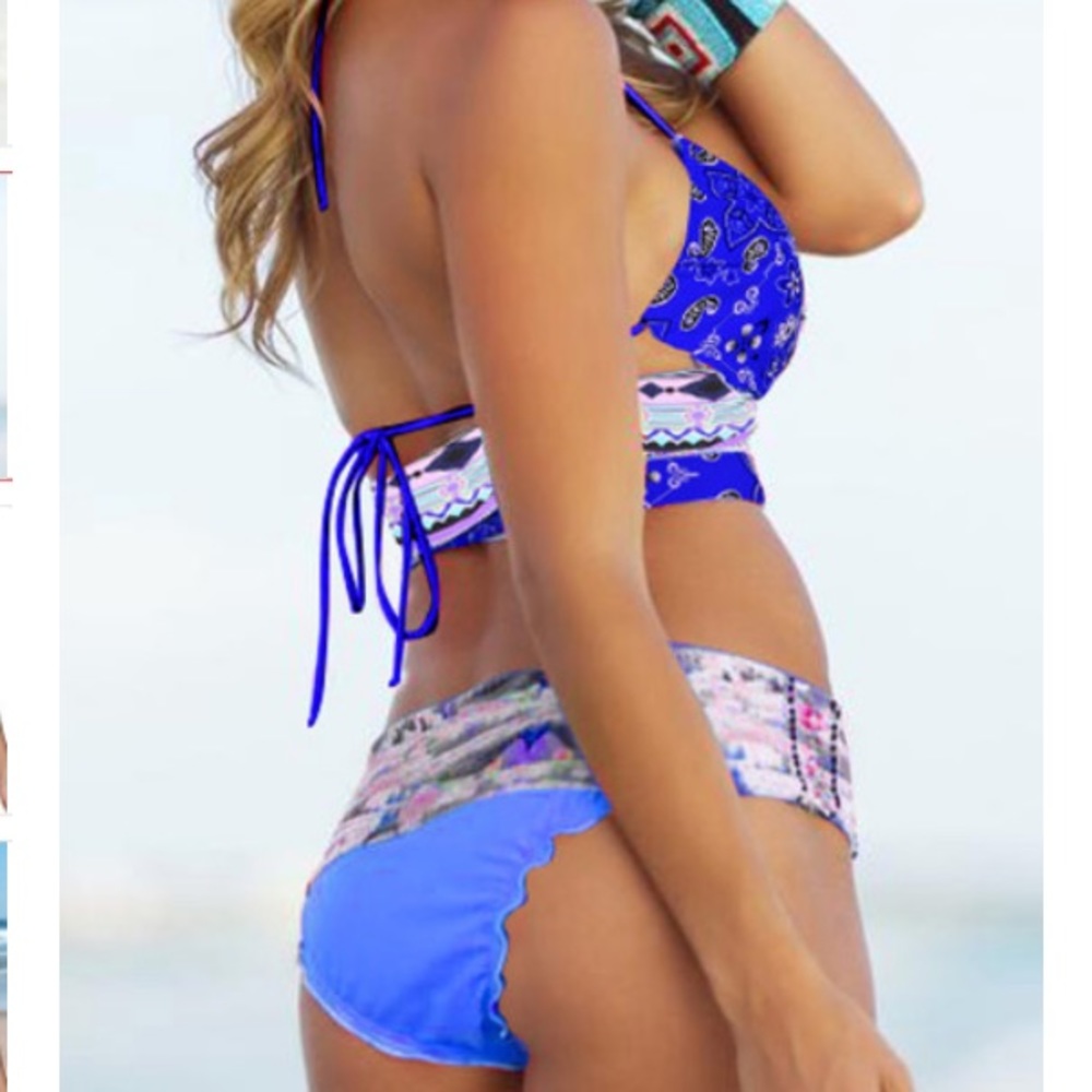 M & L 🌗Tribal Geo Wrap Bikini▪️New